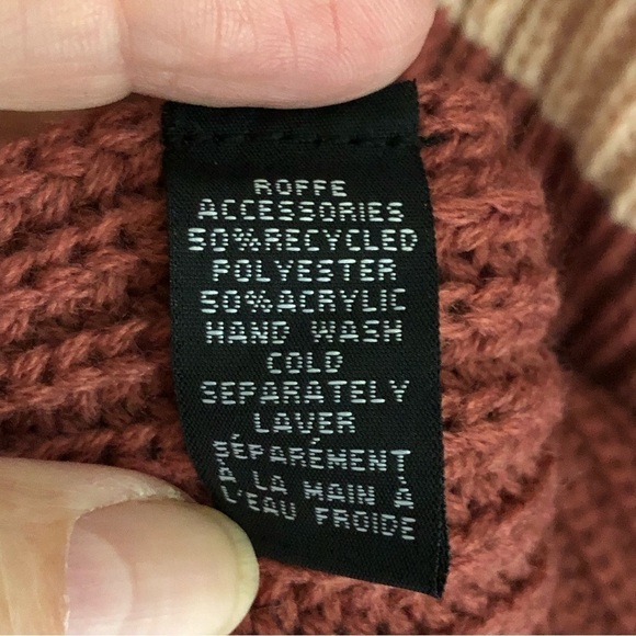 Save The Ocean Apparel Co Poncho Turtleneck Knit Sweater One Size - Picture 4 of 5